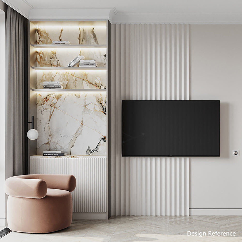 Arch Semicirclar ARC WPC WALL PANEL 竹木纖維板 波浪板 半月板 裝飾墻板 12.8×300cm