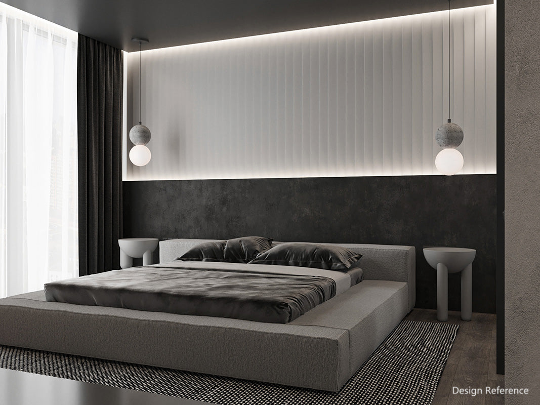 Arch Semicirclar ARC WPC WALL PANEL 竹木纖維板 波浪板 半月板 裝飾墻板 12.8×300cm