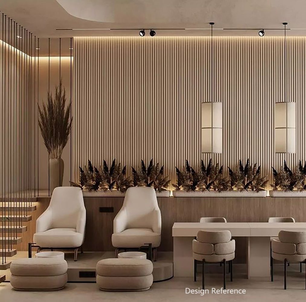 WPC SOLLID BOARD GREAT WALL BOARD 竹木纖維板 格柵板 長城板 13.7×300cm