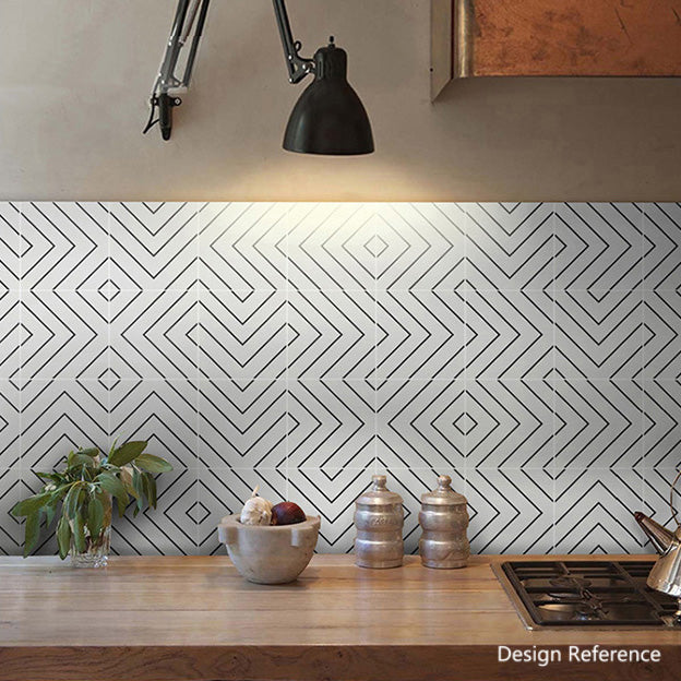 中國佛山瓷磚 China Foshan Basics 簡約北歐風格黑白啞光地磚墻磚 A3007 簡約北歐黑白花磚 30×30cm