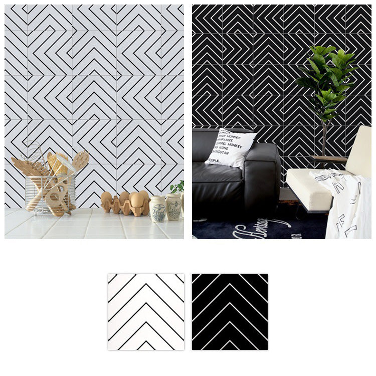 中國佛山瓷磚 China Foshan Basics 簡約北歐風格黑白啞光地磚墻磚 A3007 簡約北歐黑白花磚 30×30cm