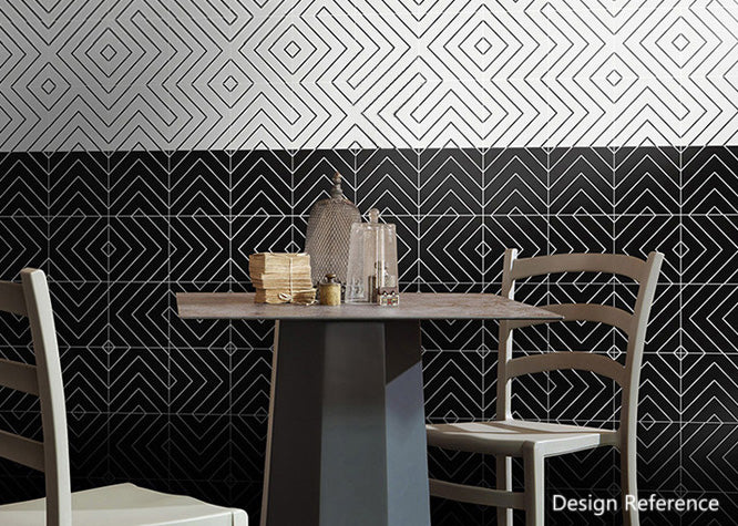 中國佛山瓷磚 China Foshan Basics 簡約北歐風格黑白啞光地磚墻磚 A3007 簡約北歐黑白花磚 30×30cm