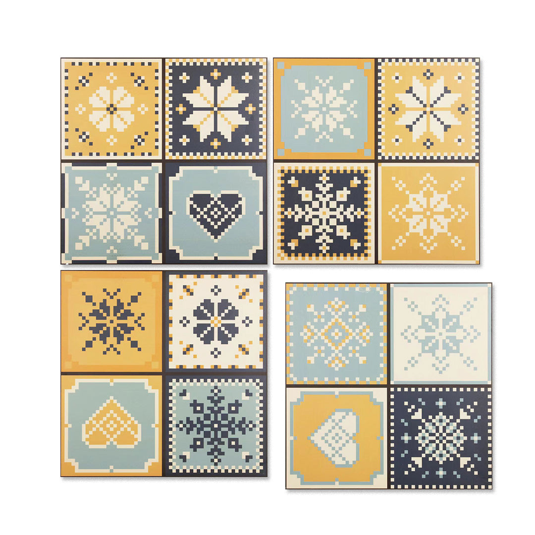 中國佛山瓷磚 China Foshan Basics 地中海風格多面混拼啞光地磚墻磚 F061混裝花磚30×30cm