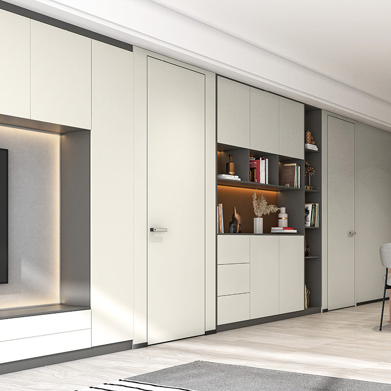 Modern Minimalist Aluminium Interior Hidden Door Invisible Door for Panel 現代極簡門 鋁質門 隱形門 內開 門墻一體(配合墻板) 環保防水防潮不變形