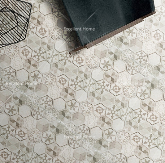 中國佛山瓷磚 China Foshan Basics 地中海風格多面混拼啞光地磚墻磚 F30365 混裝花磚30×30 cm