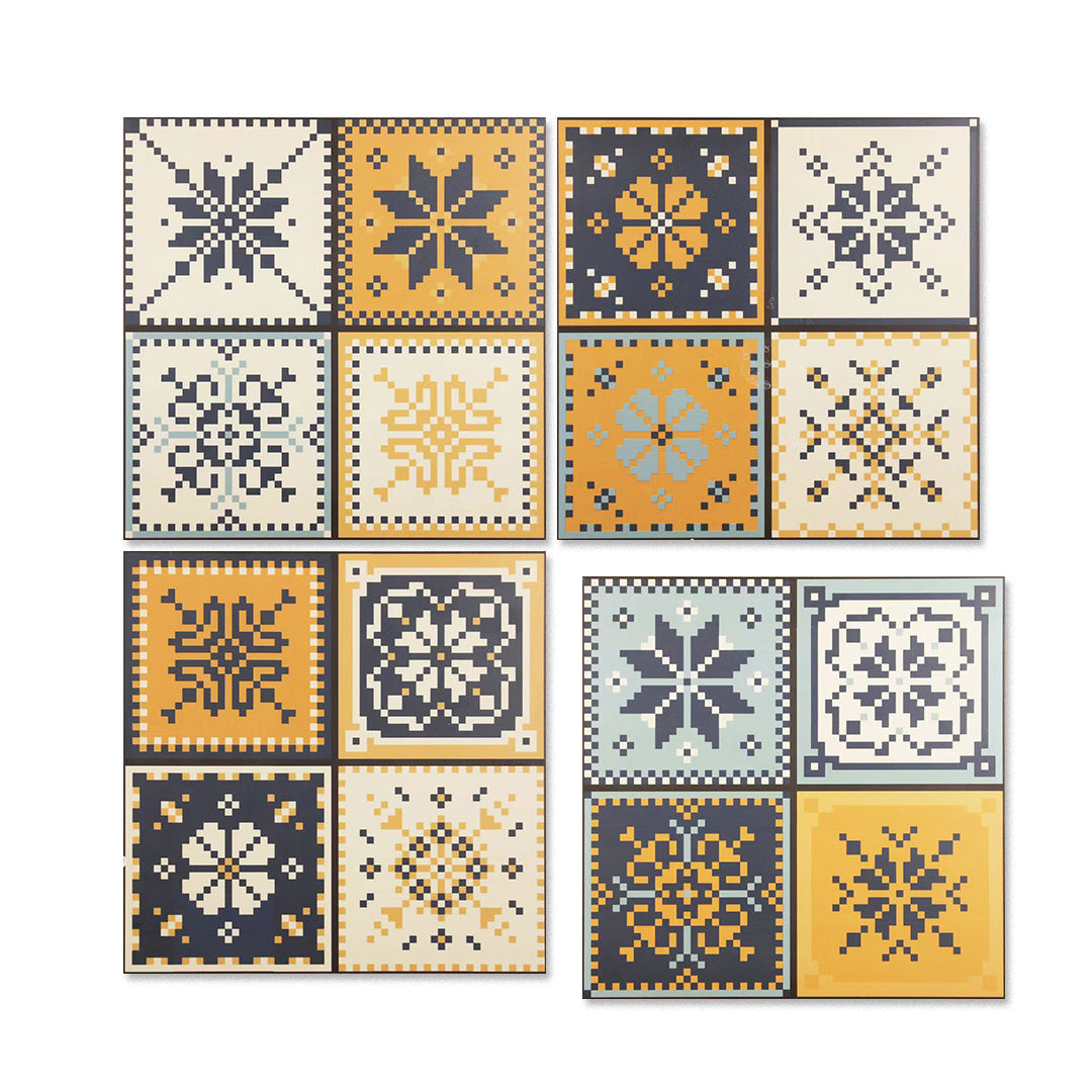 中國佛山瓷磚 China Foshan Basics 地中海風格多面混拼啞光地磚墻磚 F061混裝花磚30×30cm