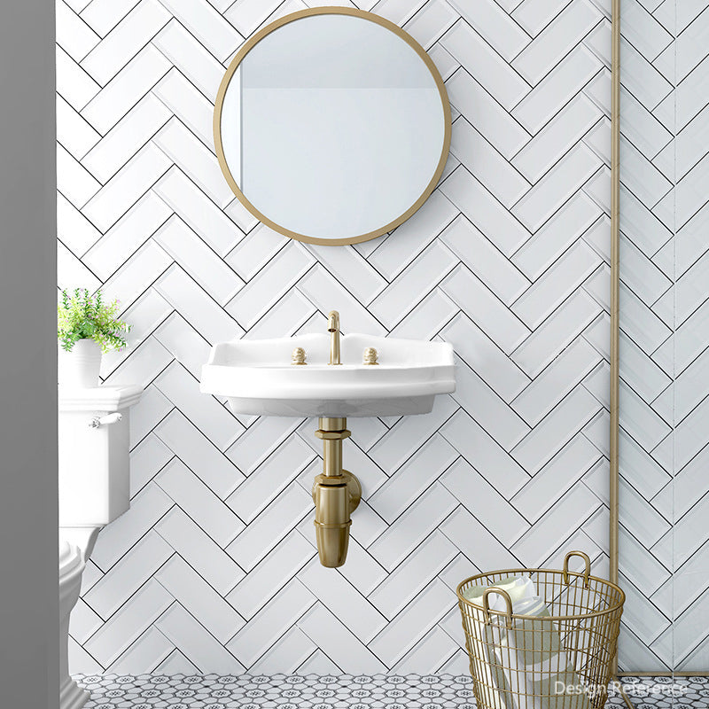 中國佛山瓷磚 China Foshan Basics 馬卡龍多彩純色啞光墻磚 MKLAMB022白色凹凸面 10×30cm