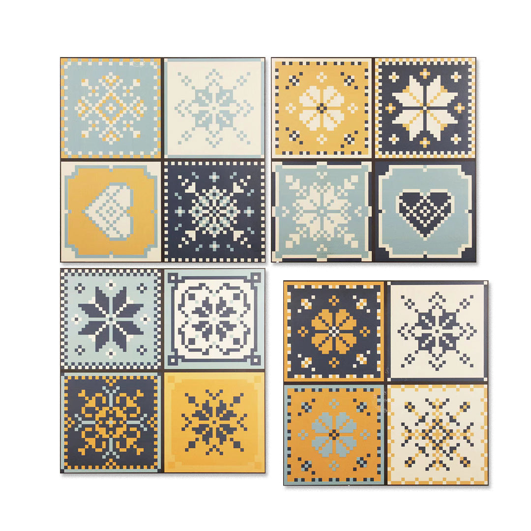 中國佛山瓷磚 China Foshan Basics 地中海風格多面混拼啞光地磚墻磚 F061混裝花磚30×30cm