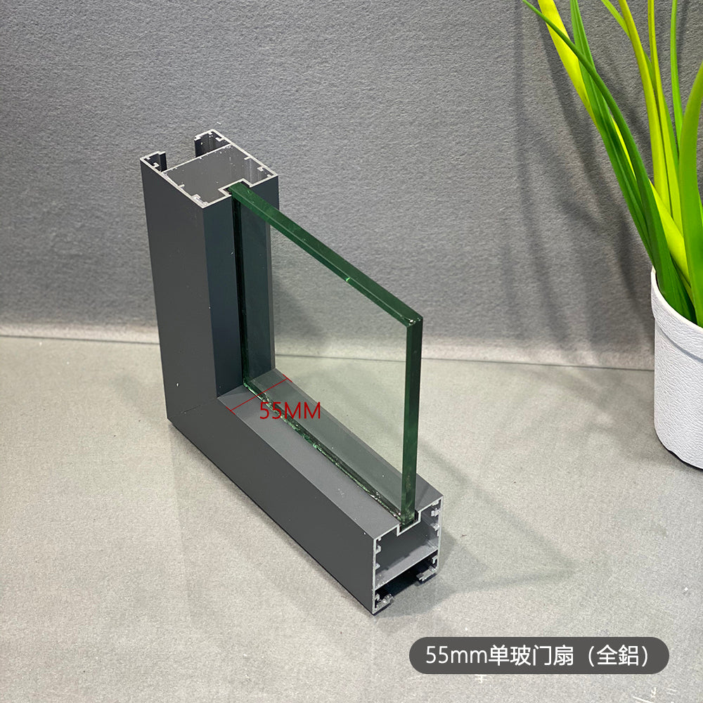 Aluminium Pocket Sliding Doors For Office Partition 暗藏推拉門 鋁合金框 雙層玻璃門 鋁木門 配套辦公室間房 包鎖具