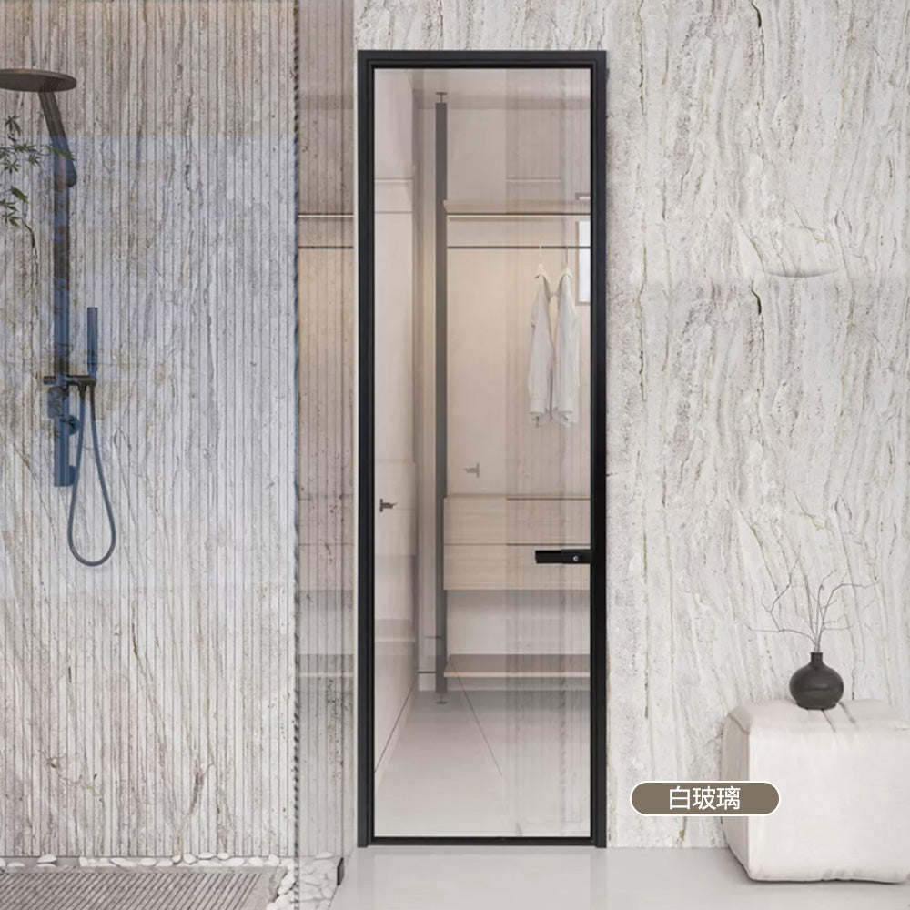 Modern Minimalist Aluminium Framed Glass Doors 現代極簡門 鋁質玻璃門 門墻一體 環保防水防潮不變形