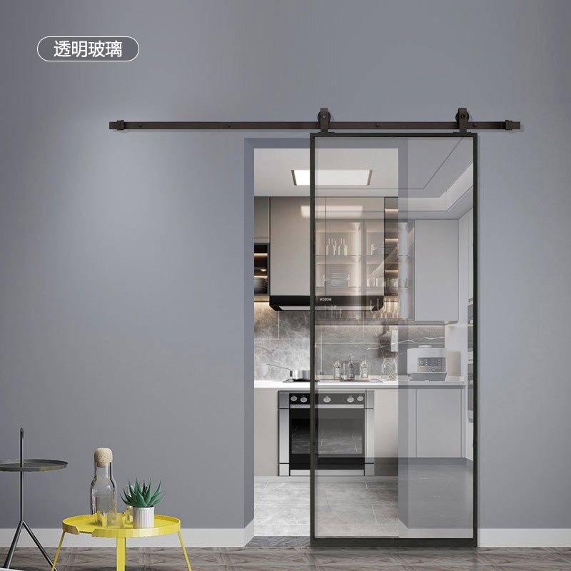 Modern Minimalist Barn Door Aluminium Framed Glass Door  現代極簡門 極窄邊框 穀倉門 鋁質門 玻璃門