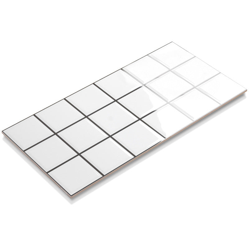 中國佛山瓷磚 China Foshan Basics 純色網紅花磚麵包磚墻磚亮光LY184 白色8格亮光墻磚 30×60cm