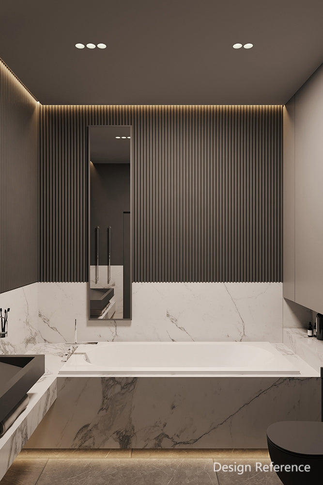 Arch Semicirclar ARC WPC WALL PANEL 竹木纖維板 外圓板 裝飾墻板 16×300cm