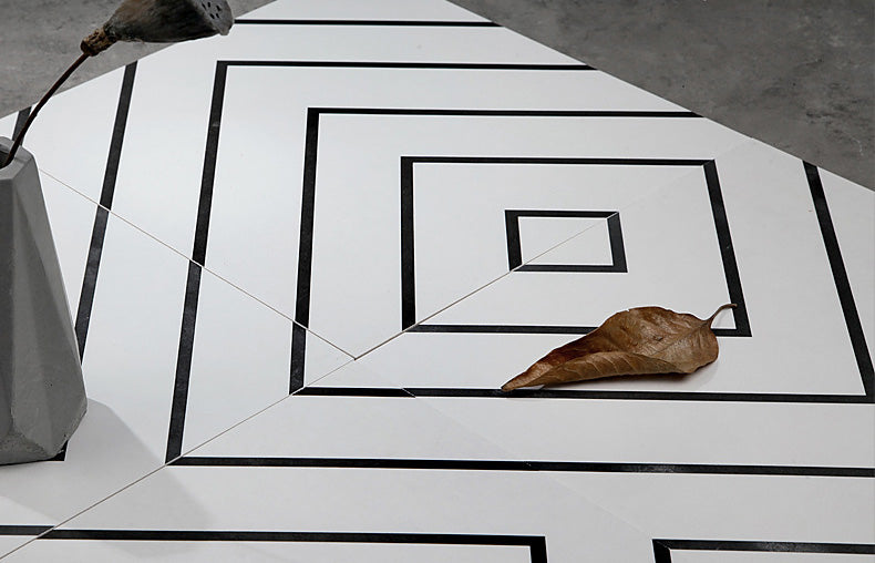 中國佛山瓷磚 China Foshan Basics 簡約北歐風格黑白啞光地磚墻磚 A3007 簡約北歐黑白花磚 30×30cm