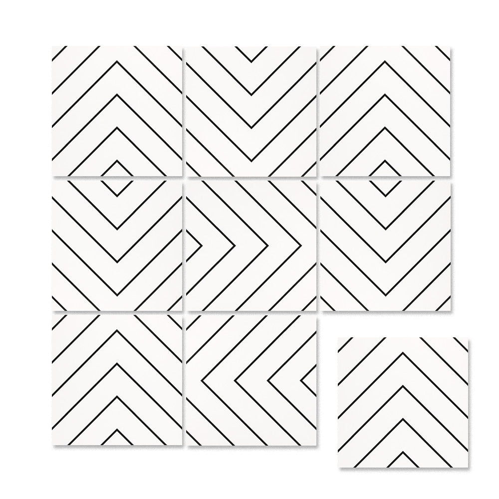 中國佛山瓷磚 China Foshan Basics 簡約北歐風格黑白啞光地磚墻磚 A3007 簡約北歐黑白花磚 30×30cm