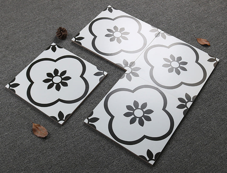 中國佛山瓷磚 China Foshan Basics 簡約北歐風格黑白啞光地磚墻磚 A3010 簡約北歐黑白花磚 30×30cm