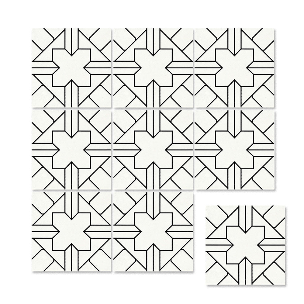 中國佛山瓷磚 China Foshan Basics 簡約北歐風格黑白啞光地磚墻磚 A3012 簡約北歐黑白花磚 30×30cm