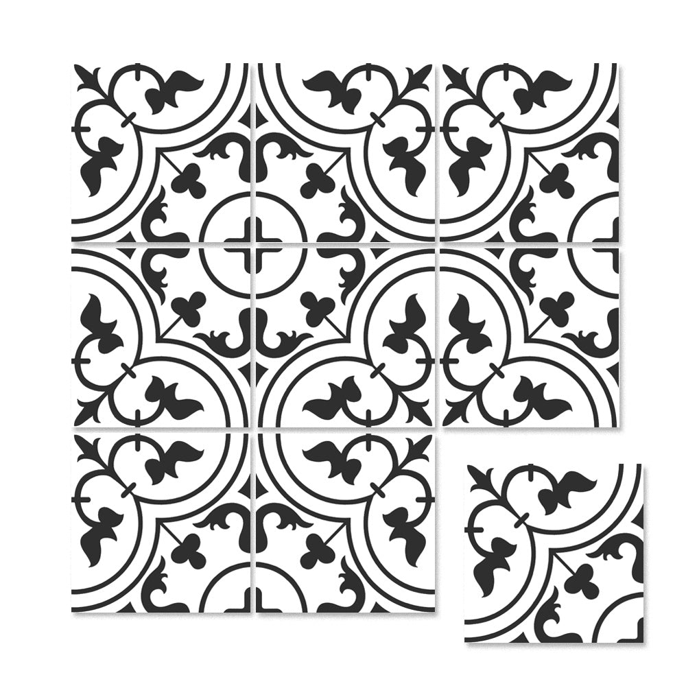 中國佛山瓷磚 China Foshan Basics 簡約北歐風格黑白啞光地磚墻磚 A3022 簡約北歐黑白花磚 30×30cm