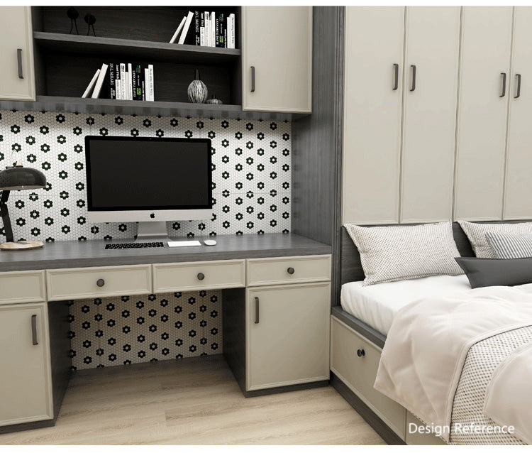 中國佛山瓷磚 China Foshan Basics 簡約北歐風格黑白啞光地磚墻磚 A3023 簡約北歐黑白花磚 30×30cm