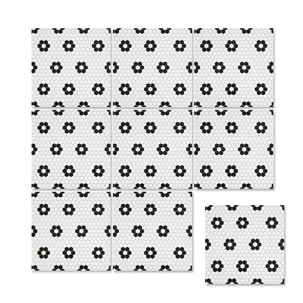 中國佛山瓷磚 China Foshan Basics 簡約北歐風格黑白啞光地磚墻磚 A3023 簡約北歐黑白花磚 30×30cm