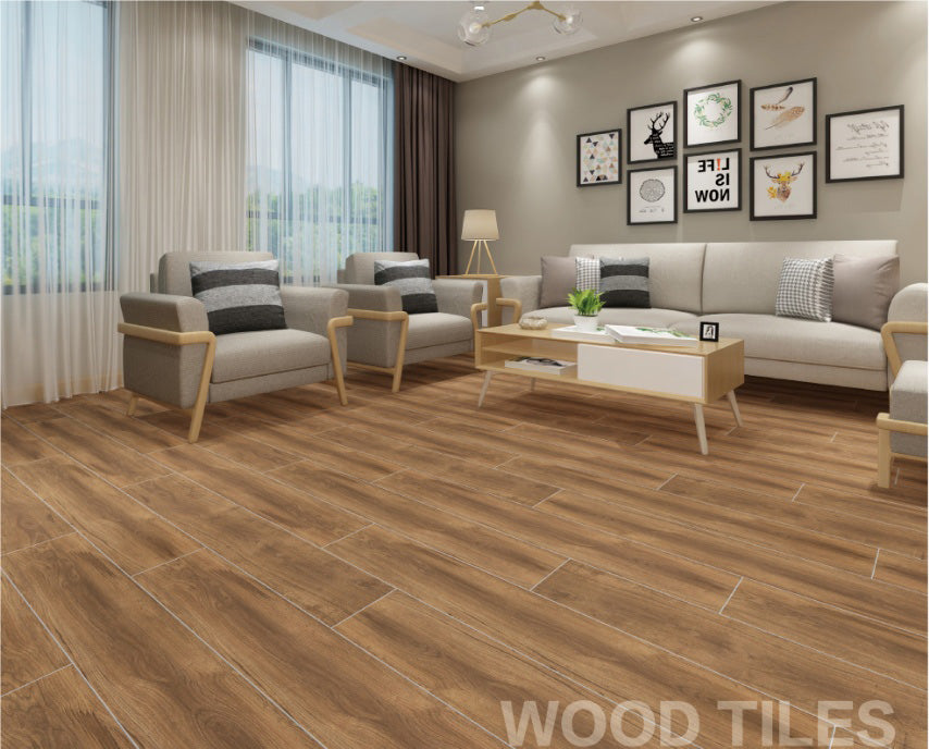 中國佛山磁磚 FOSHAN Tiles 木紋磚 Wood Grain Brick 地磚 啞光 AC12010 20×120cm