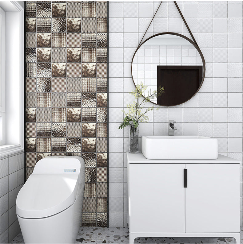 中國佛山瓷磚 China Foshan Basics 復古質感造型多彩亮光墻磚C.140-J1金屬亮光14×14cm