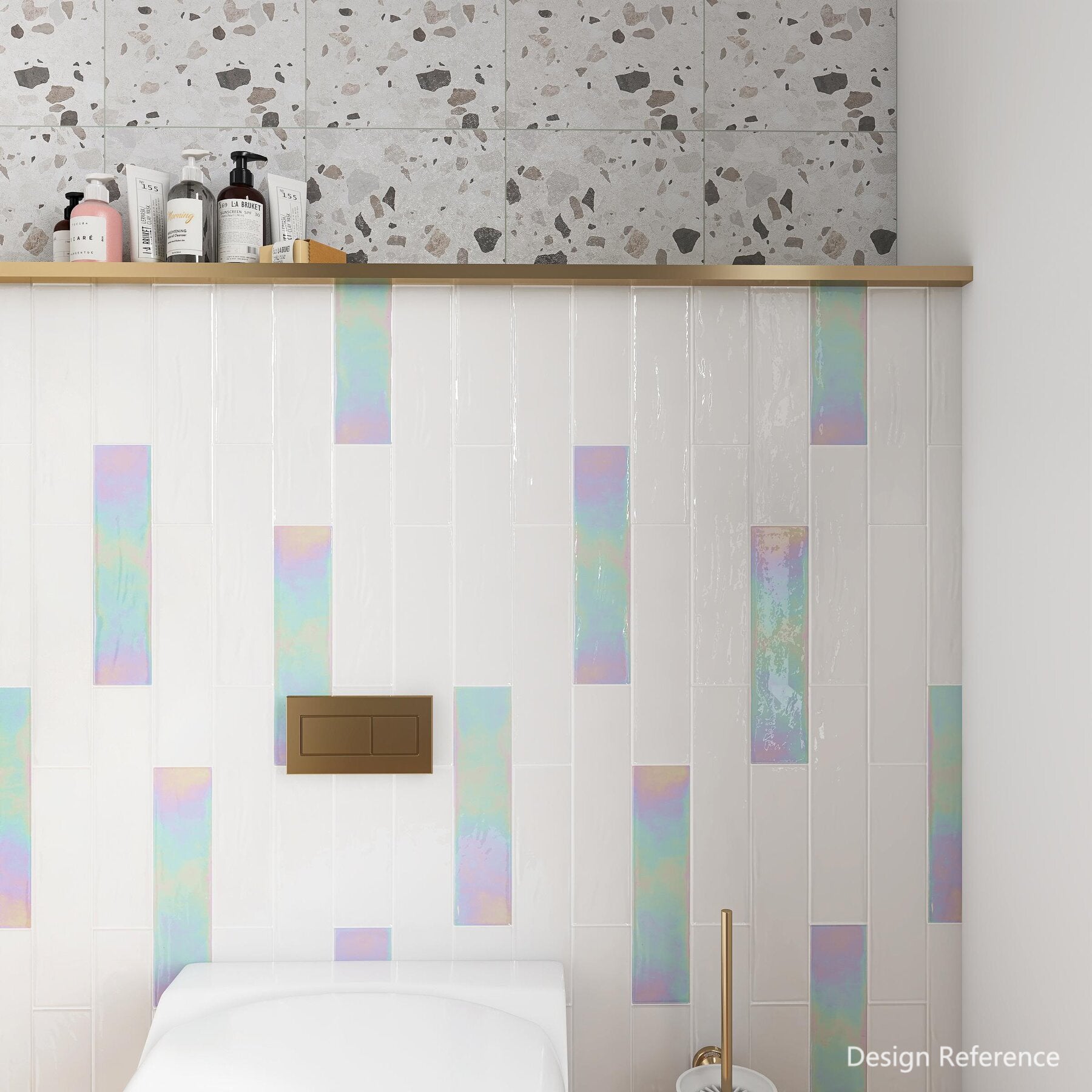 中國佛山瓷磚 China Foshan Basics 幻彩亮光墻磚DG-S75308-LB幻彩7.5×30.8cm