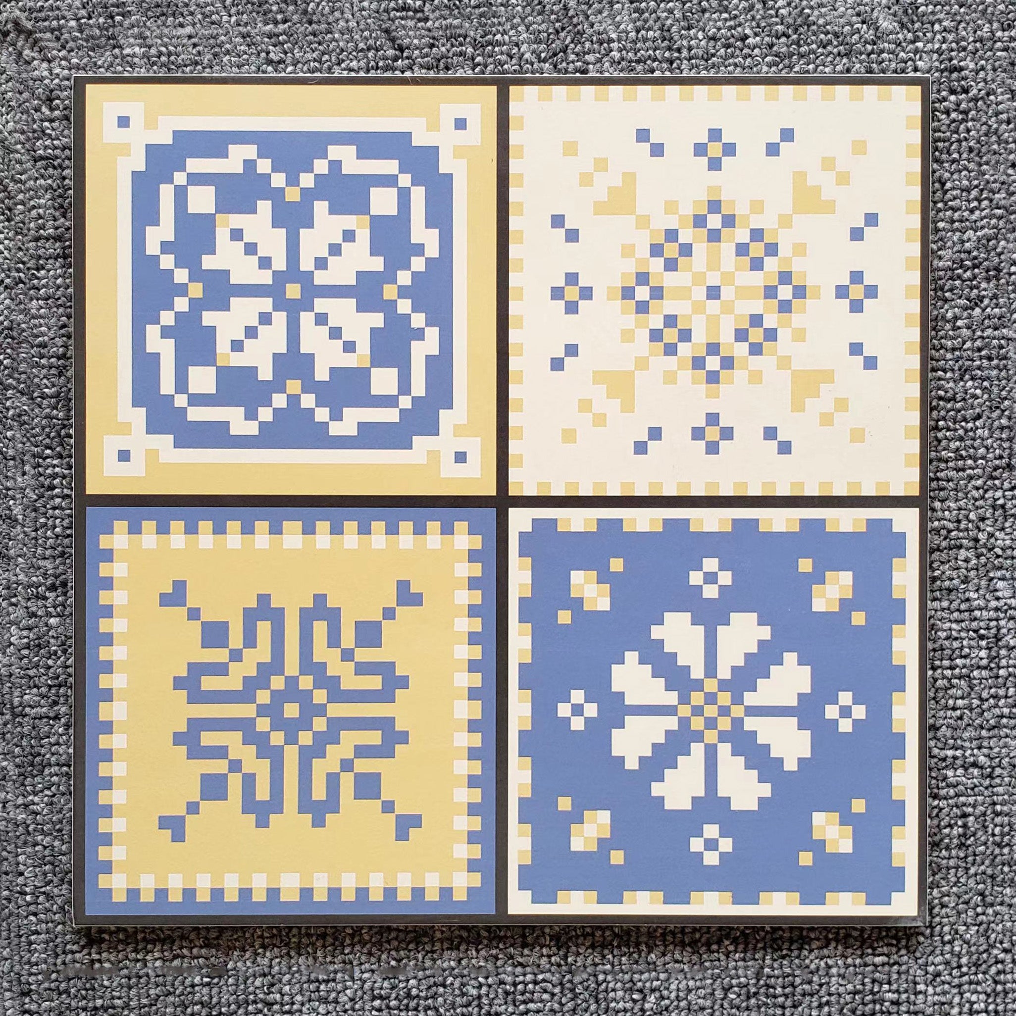 中國佛山瓷磚 China Foshan Basics 地中海風格多面混拼啞光地磚墻磚 F061混裝花磚30×30cm