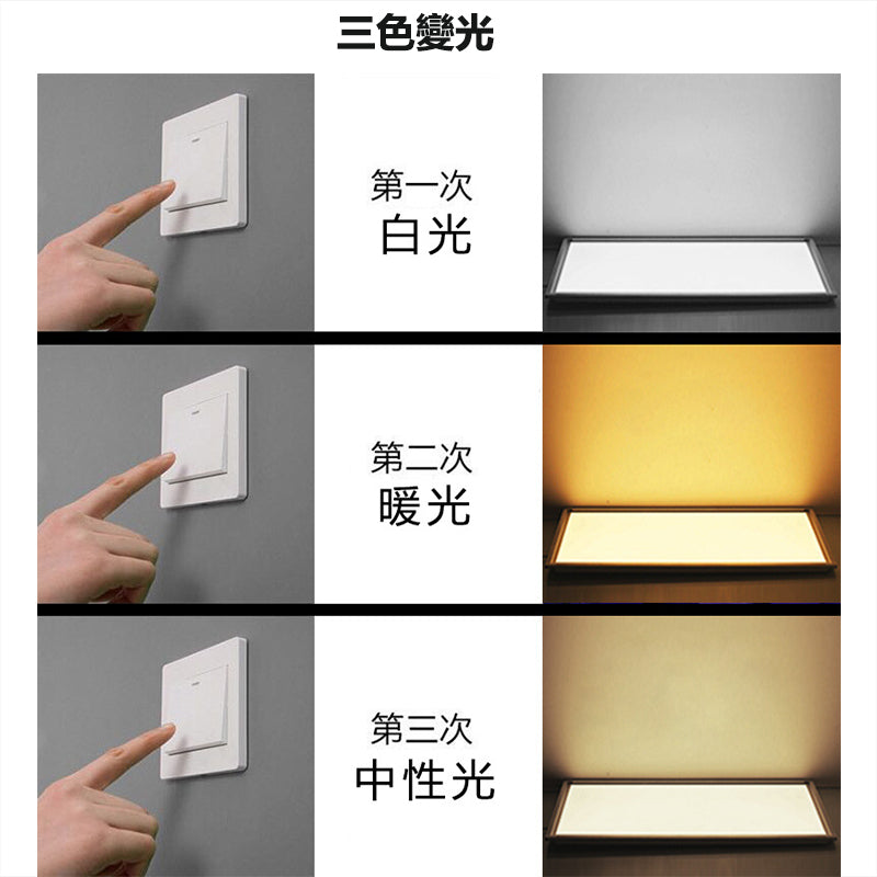 集成吊頂燈LED平板燈 595x595面板燈 直發光鋁扣板燈