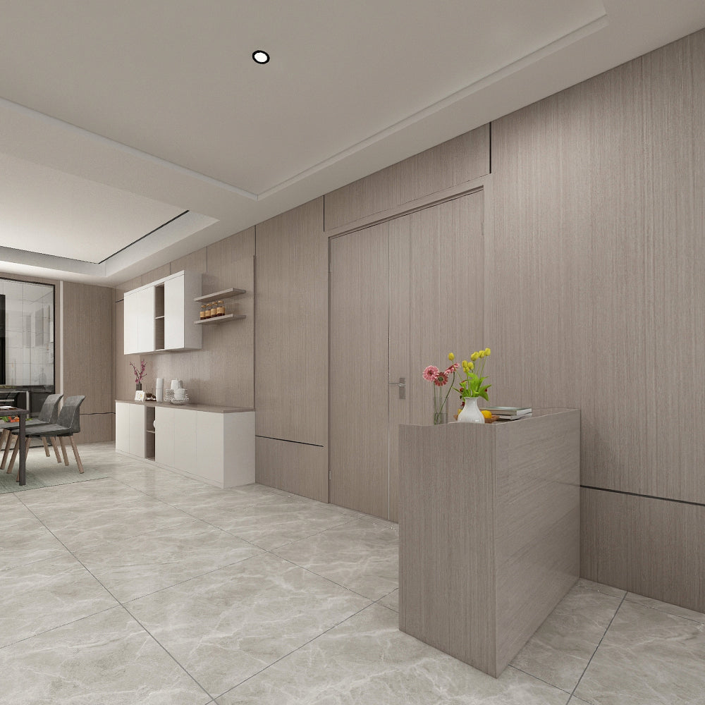 中國佛山瓷磚 China Foshan Marble Tiles Glossy 大理石瓷磚 連紋瓷磚 地磚 墻磚 釉面磚 亮光面 西湖淺灰GT8672X 80×80cm