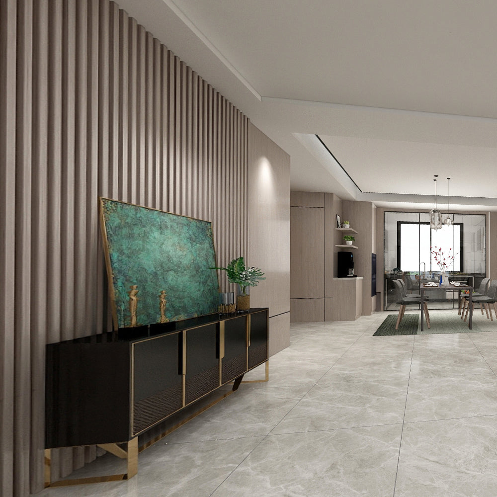 中國佛山瓷磚 China Foshan Marble Tiles Glossy 大理石瓷磚 連紋瓷磚 地磚 墻磚 釉面磚 亮光面 西湖淺灰GT8672X 80×80cm