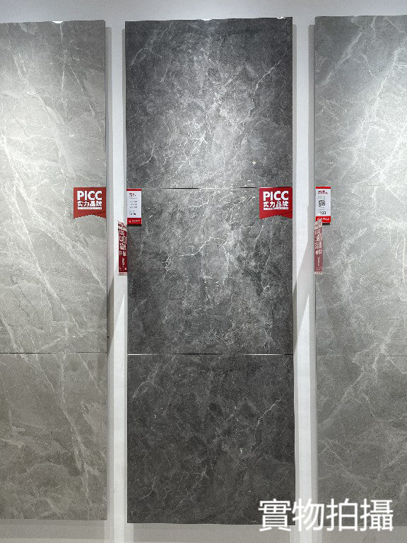 中國佛山瓷磚 China Foshan Marble Tiles Glossy 大理石瓷磚 連紋瓷磚 地磚 墻磚 釉面磚 亮光面 泰坦灰GT8851 80×80cm