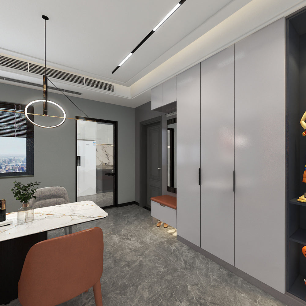 中國佛山瓷磚 China Foshan Marble Tiles Glossy 大理石瓷磚 連紋瓷磚 地磚 墻磚 釉面磚 亮光面 泰坦灰GT8851 80×80cm