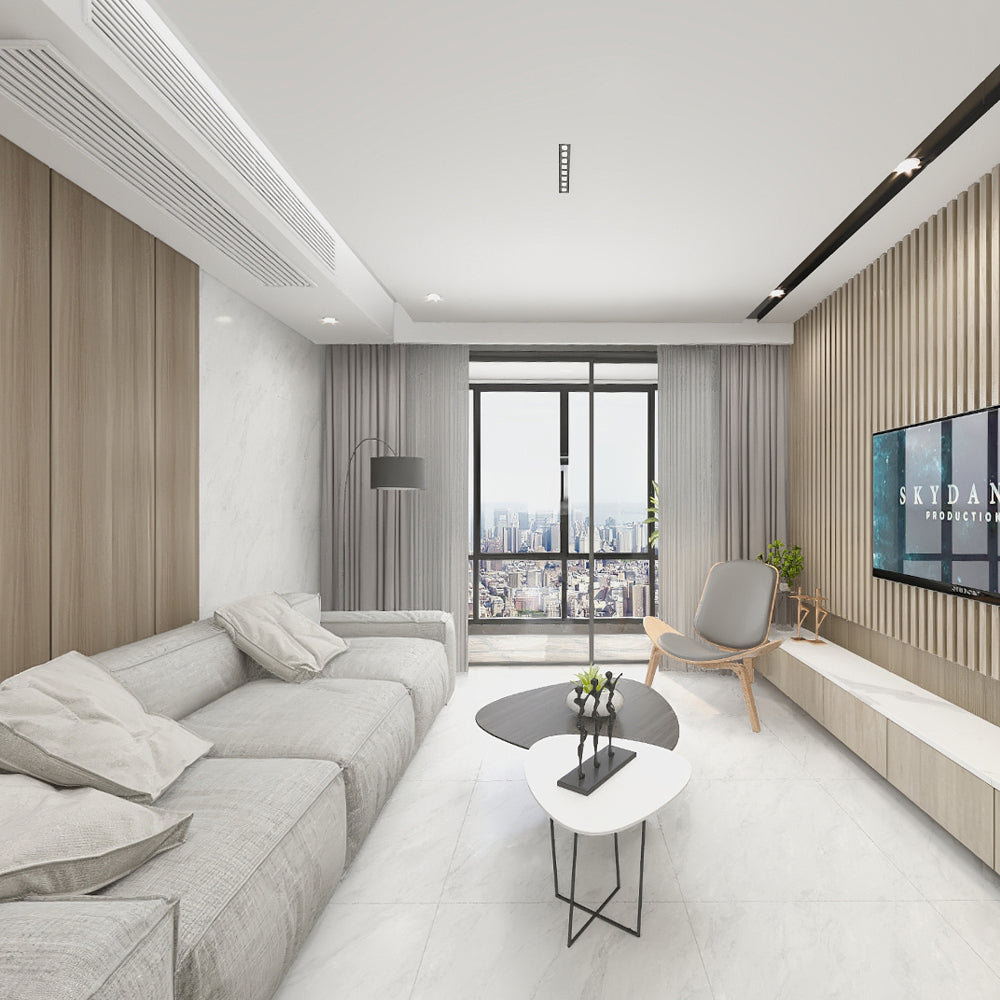 中國佛山瓷磚 China Foshan Marble Tiles Glossy 大理石瓷磚 連紋瓷磚 地磚 墻磚 釉面磚 亮光面 帕加尼灰GT8861 80×80cm