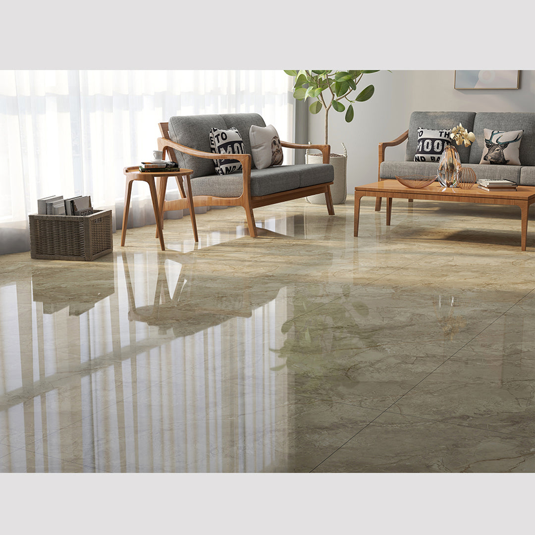 中國佛山瓷磚 China Foshan Marble Tiles Glossy 大理石瓷磚 連紋瓷磚 地磚 墻磚 釉面磚 亮光面 邁凱倫灰GT8862X 80×80cm