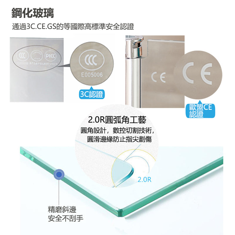 Bathroom Glass Sliding Doors Shower Screens 304Stainless Steel Tempered Glass 浴室屏風 浴屏 J10-148 一字型 淋浴房 乾濕分離 單趟門 啞黑 304不鏽鋼材質