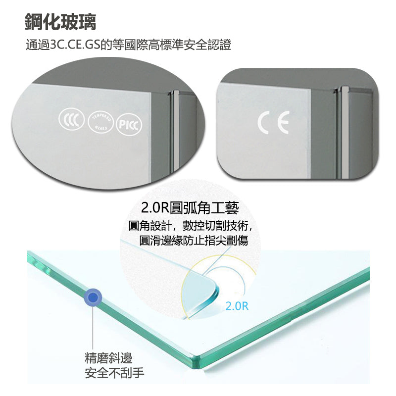 Bathroom Glass Sliding Doors Shower Screens 304Stainless Steel Tempered Glass 浴室屏風 浴屏 J10 一字型 淋浴房 乾濕分離 壹固定門 壹趟門 帶緩衝 啞黑 304不鏽鋼材質