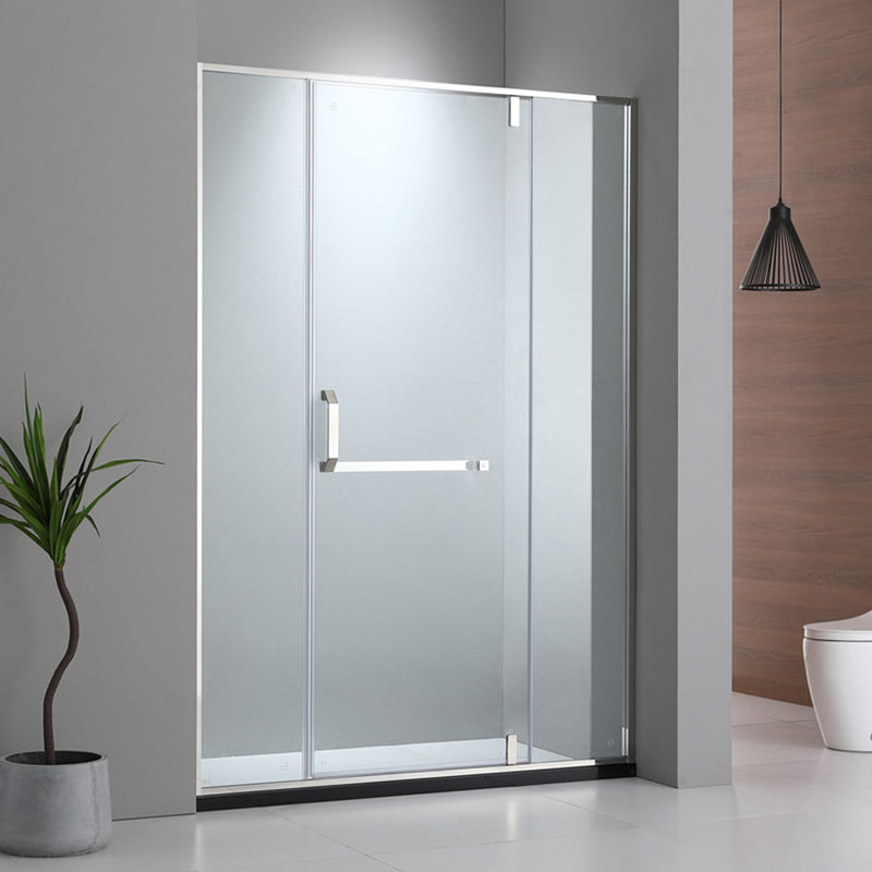 Bathroom Glass Sliding Doors Shower Screens 304Stainless Steel Tempered Glass 浴室屏風 浴屏 L8 一字型 淋浴房 乾濕分離 轉軸門 內外可開 銀色 304不鏽鋼材質