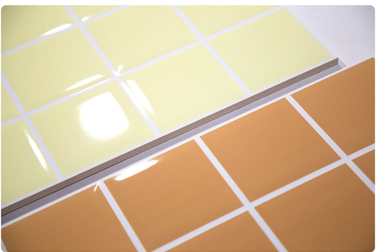 中國佛山瓷磚 China Foshan Basics 純色網紅花磚麵包磚墻磚亮光 LY0806熒光黃8格純色亮光墻磚 30×60cm