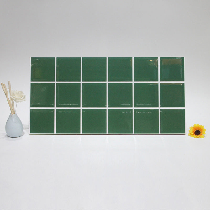 中國佛山瓷磚 China Foshan Basics 純色網紅花磚麵包磚墻磚亮光 LY0804墨綠八格純色墻磚 30×60cm