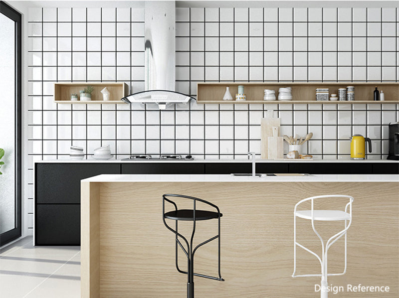 中國佛山瓷磚 China Foshan Basics 純色網紅花磚麵包磚墻磚亮光LY184 白色8格亮光墻磚 30×60cm