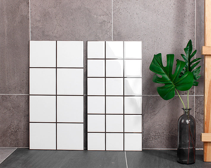 中國佛山瓷磚 China Foshan Basics 純色網紅花磚麵包磚墻磚亮光LY184 白色8格亮光墻磚 30×60cm