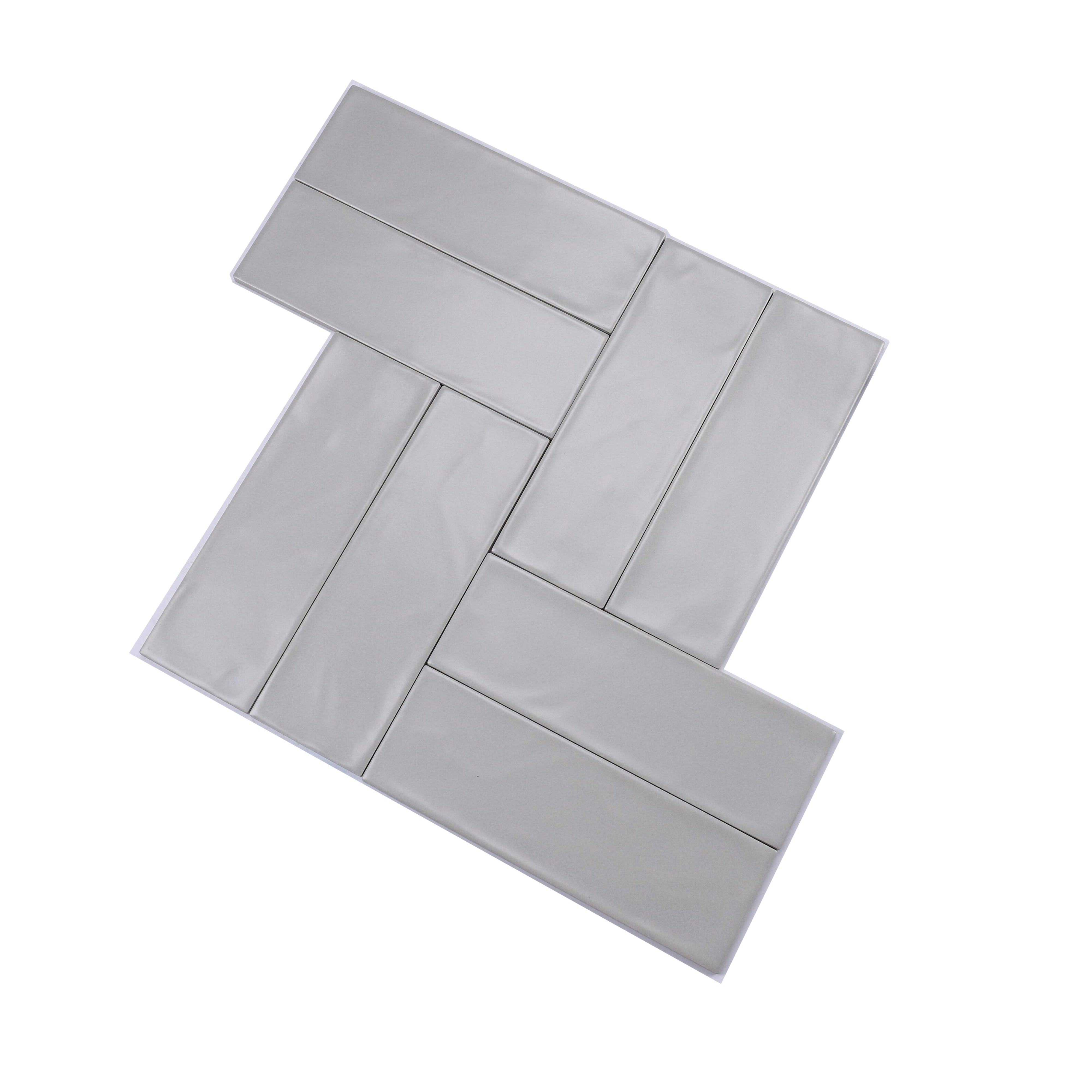 中國佛山瓷磚 China Foshan Basics 馬卡龍多彩純色啞光墻磚 MKL006淺灰10×30cm