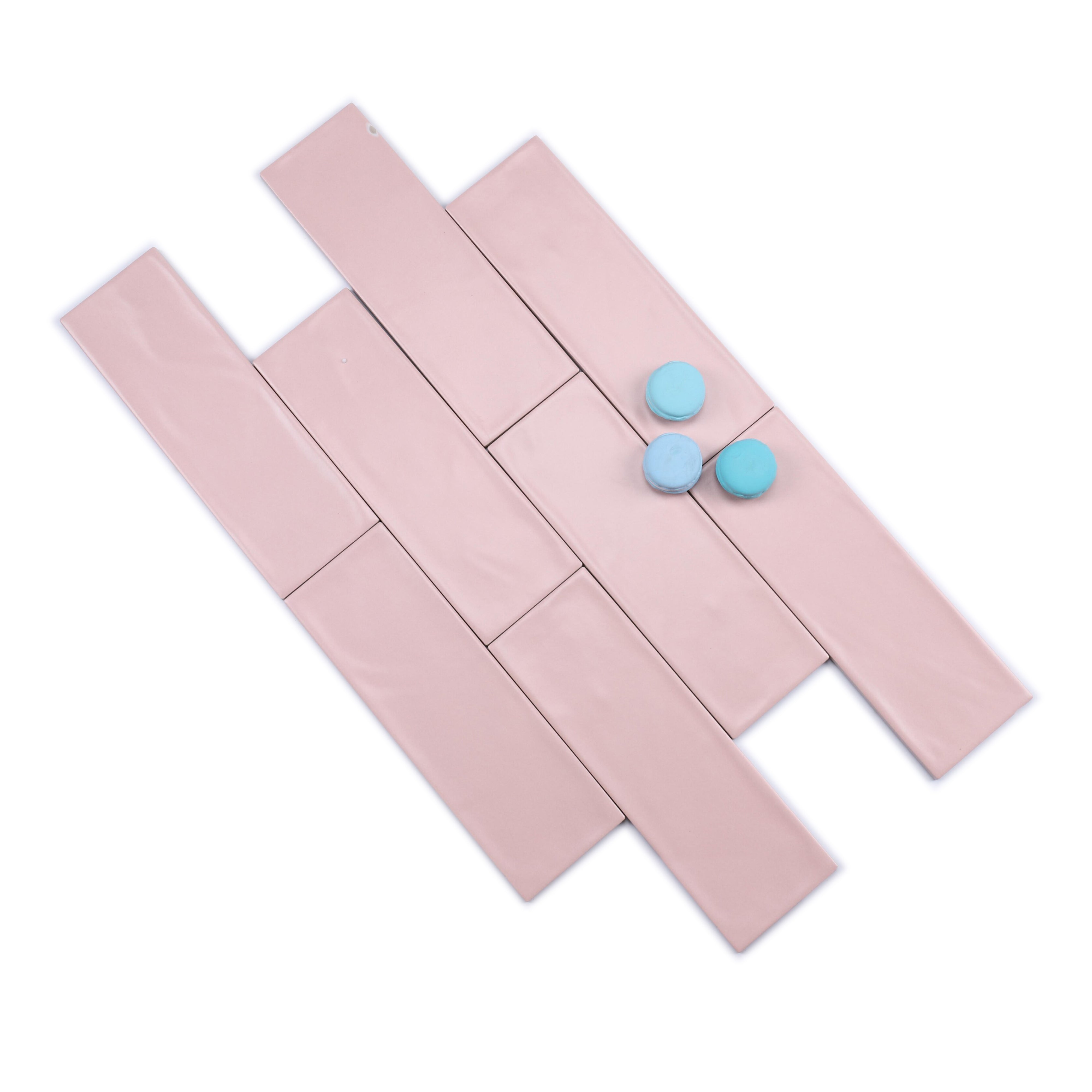 中國佛山瓷磚 China Foshan Basics 馬卡龍多彩純色啞光墻磚 MKL007淺粉10×30cm