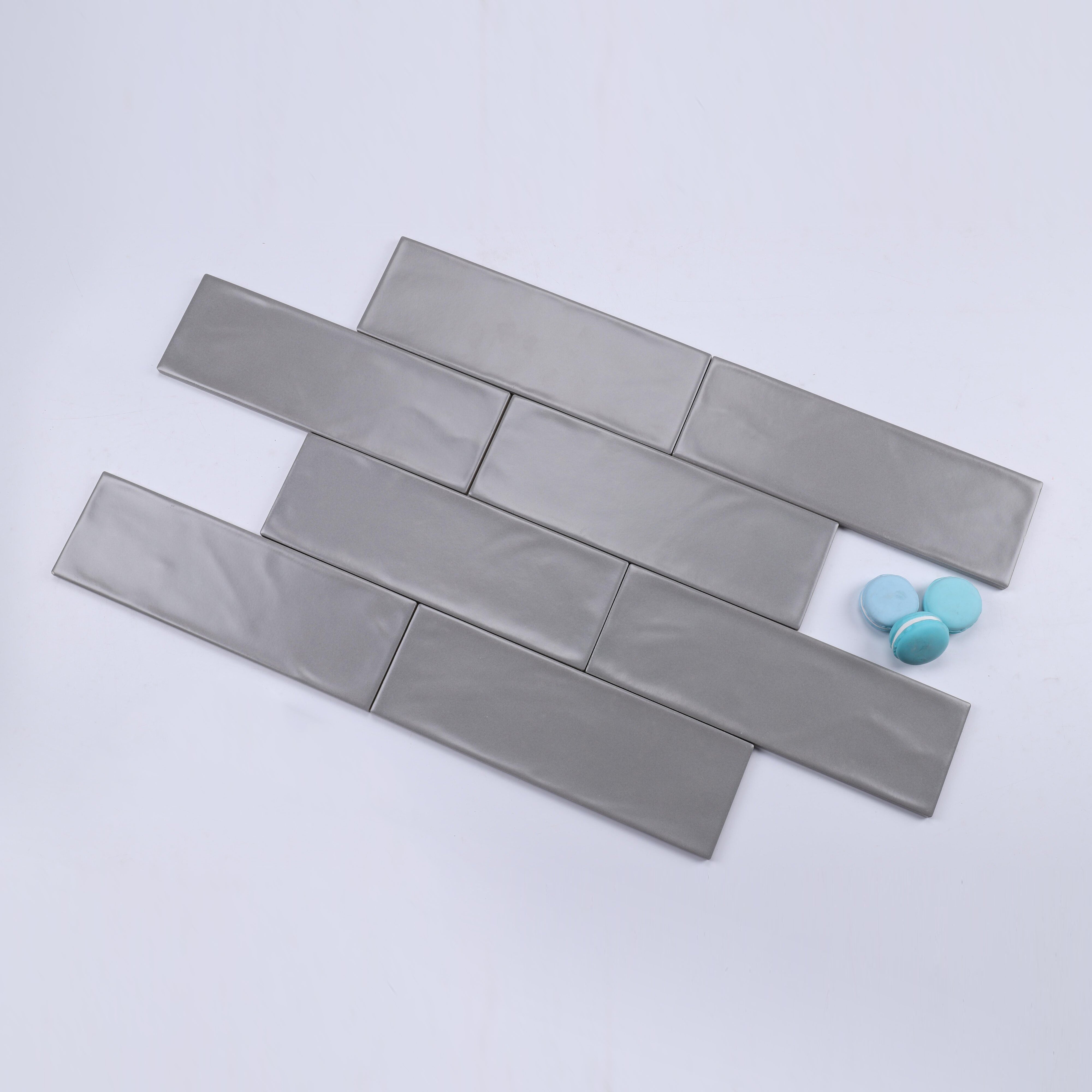 中國佛山瓷磚 China Foshan Basics 馬卡龍多彩純色啞光墻磚 MKL008深灰10×30cm