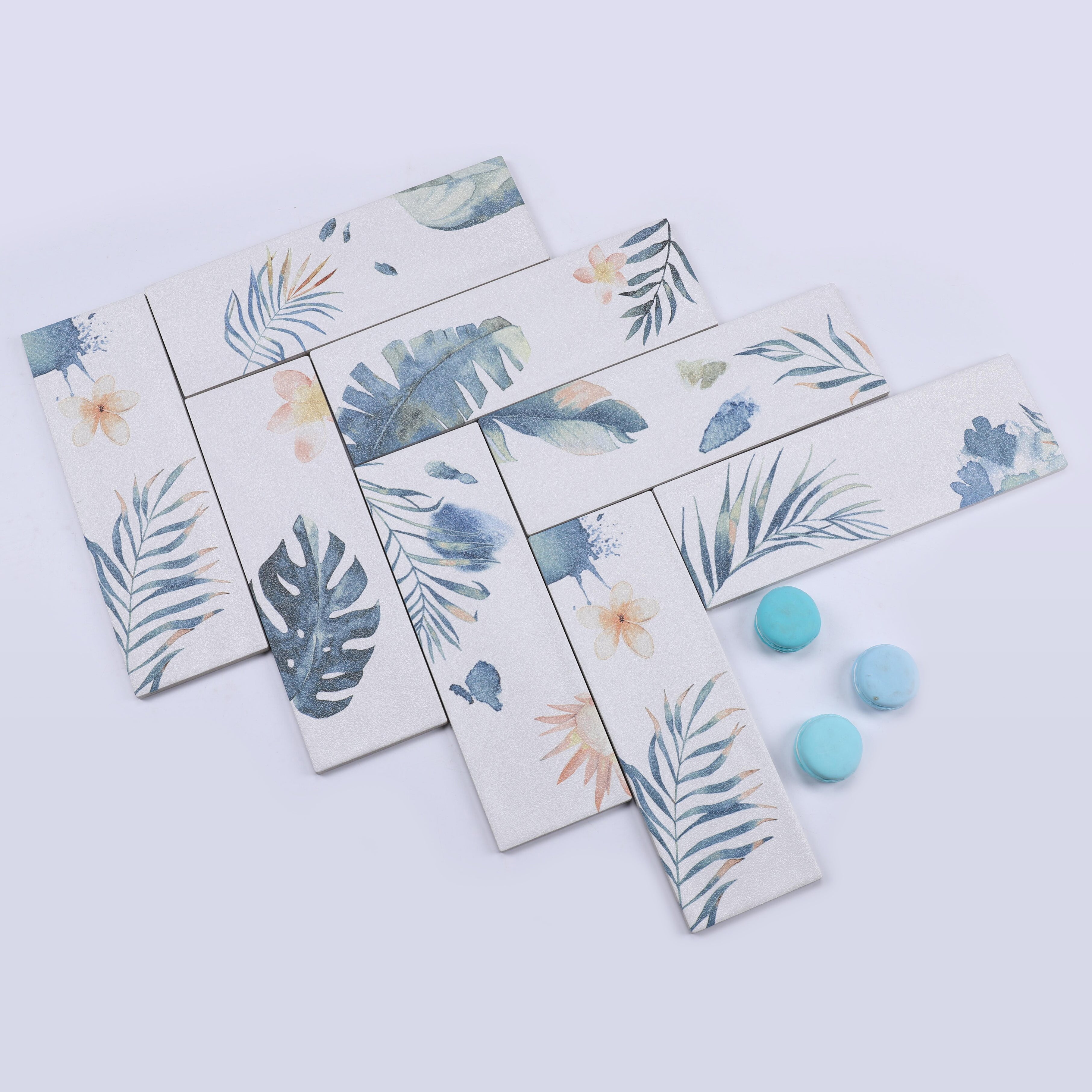 中國佛山瓷磚 China Foshan Basics 现代简约风格混装啞光墻磚 MKLHP014詩意現代(十一面混發)10×30cm