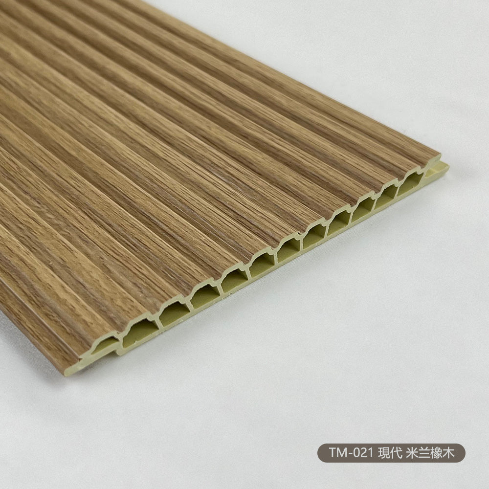 WPC SOLLID BOARD GREAT WALL BOARD 竹木纖維板 格柵板 長城板 13.7×300cm