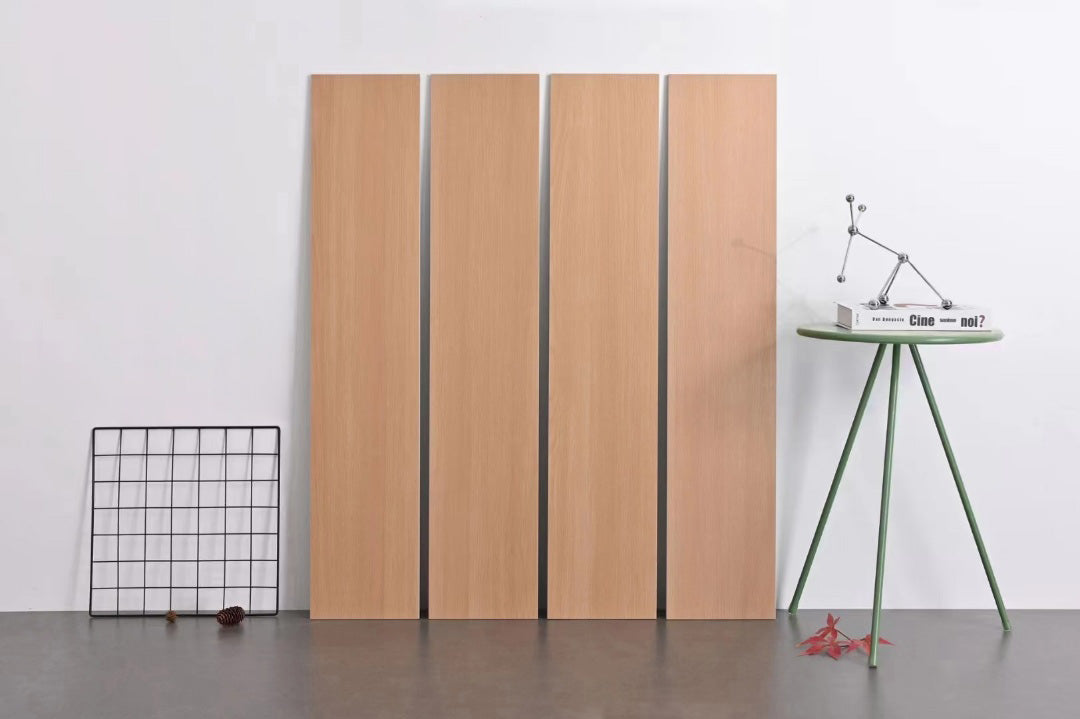 中國佛山磁磚 FOSHAN Tiles 木紋磚 Wood Grain Brick 親膚釉面 地磚 啞光 TMK885 20×100cm