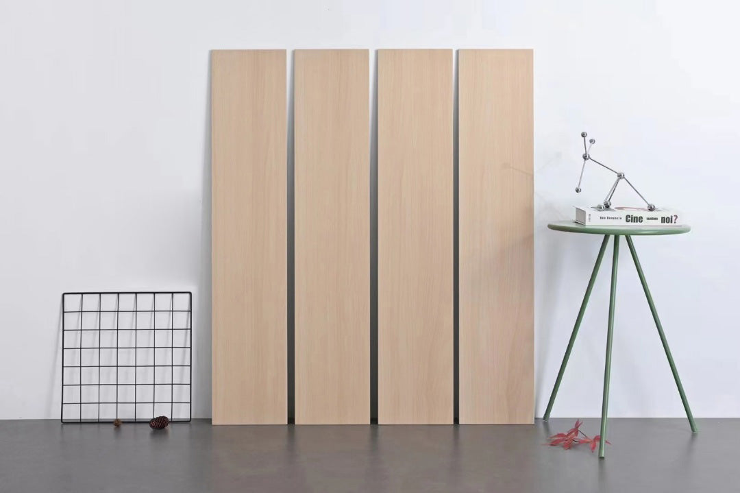 中國佛山磁磚 FOSHAN Tiles 木紋磚 Wood Grain Brick 親膚釉面 地磚 啞光 TMK888 20×100cm