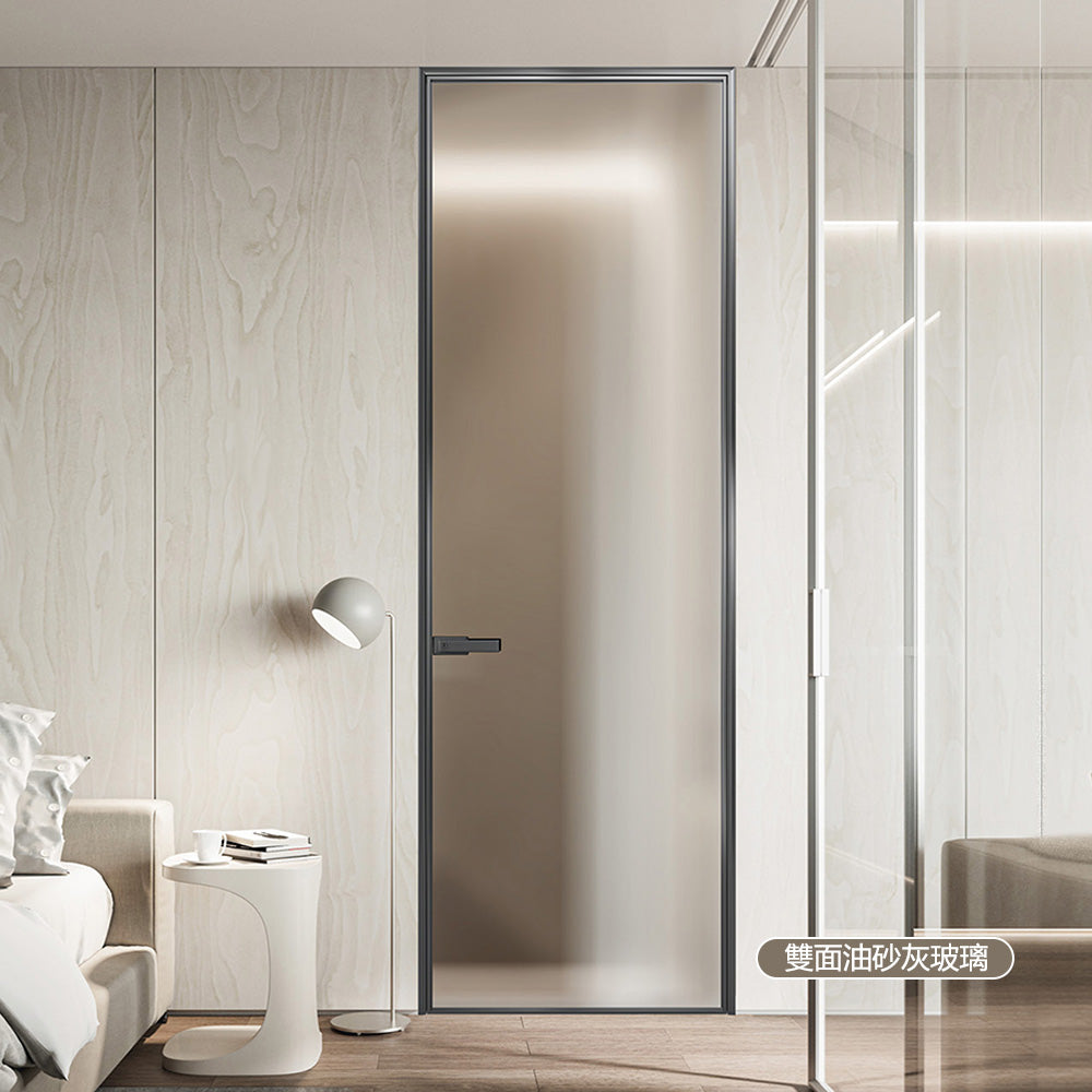 Modern Minimalist Aluminium Framed Glass Doors 現代極簡門 鋁質玻璃門 門墻一體 環保防水防潮不變形